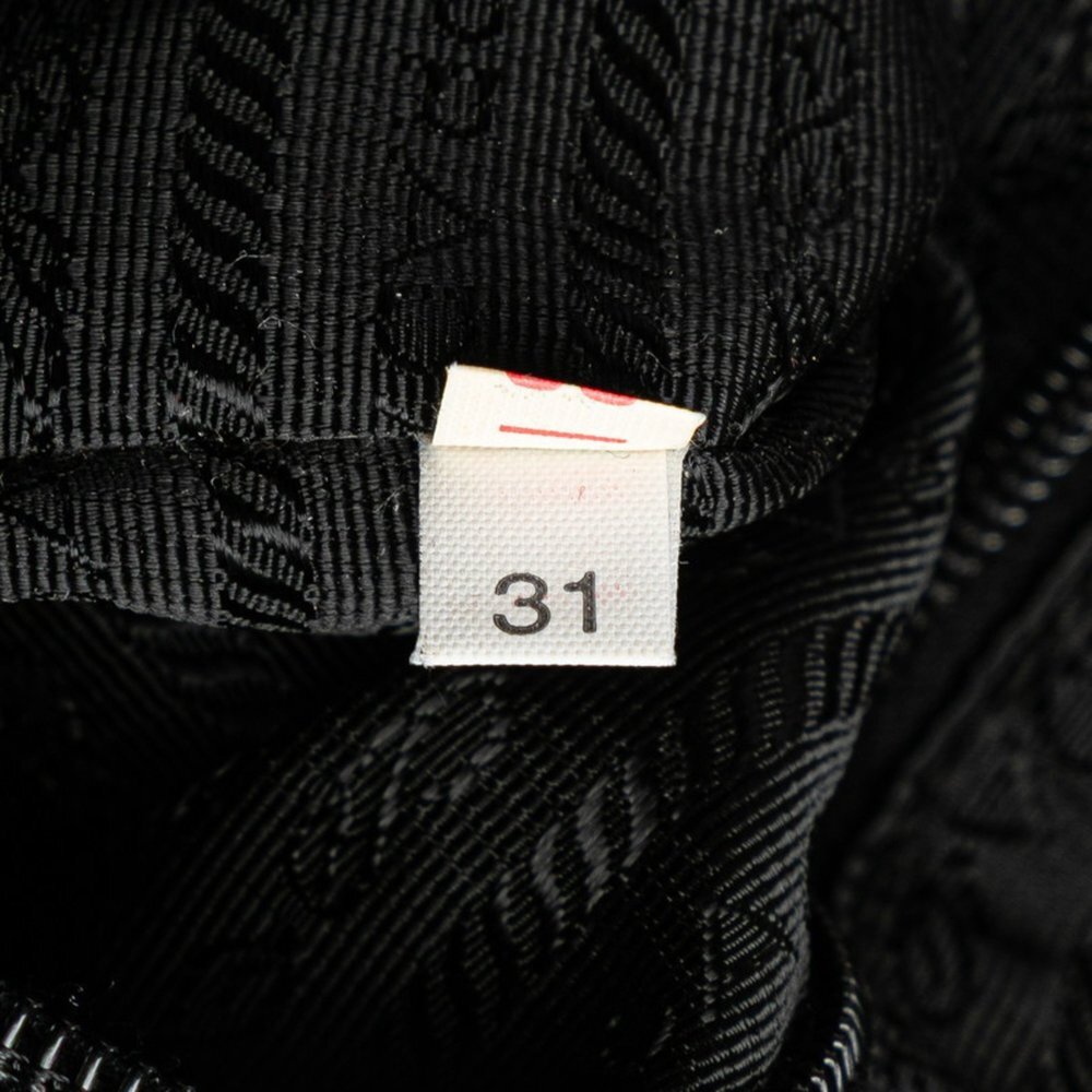 PRADA Black Leather Saffiano Shoulder Bag - Picture 10 of 11